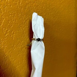 925 Sterling size 6 black onyx ring 💍 made in Thailand